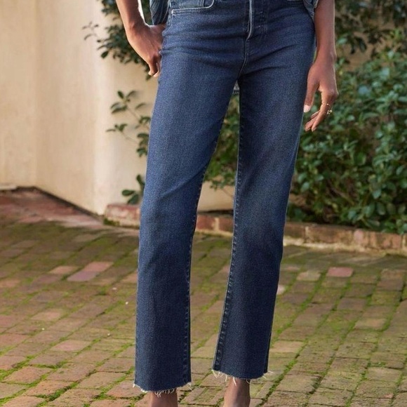 Frank and Eileen Dark Wash Raw Hem Cork Jeans Size 30 - Picture 1 of 12